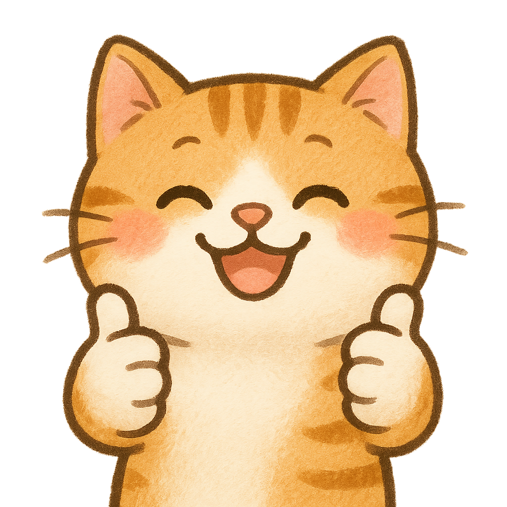 결과 화면 고양이