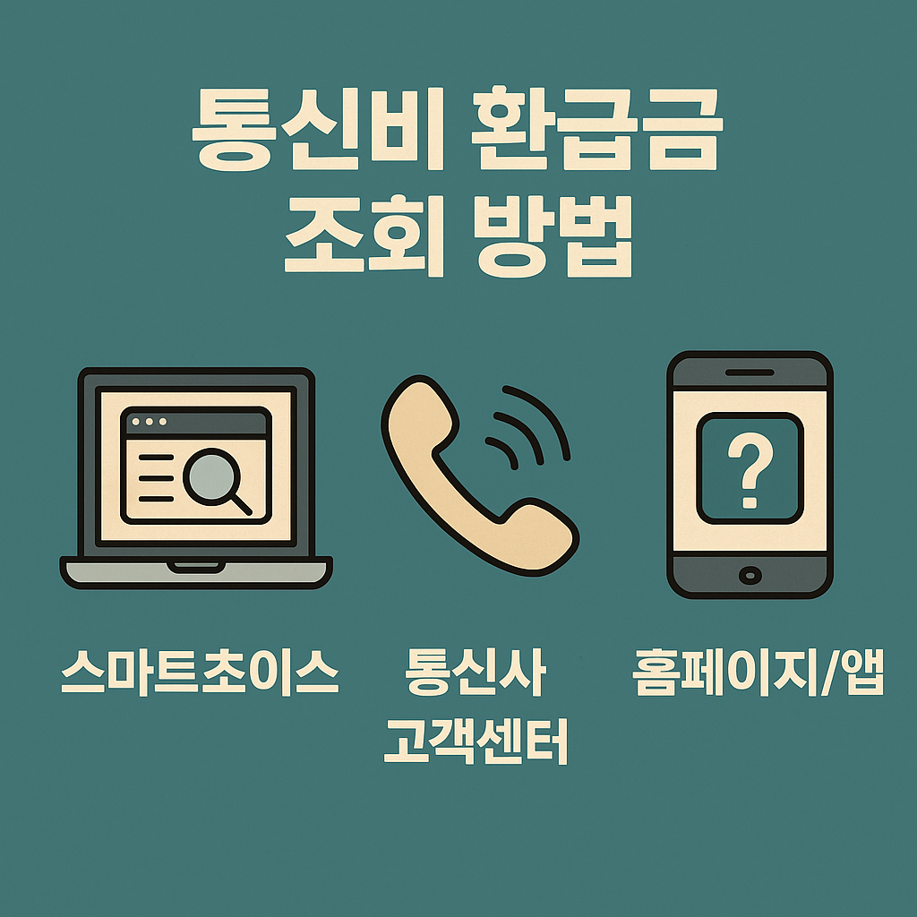 통신비 환급금 간편 조회
