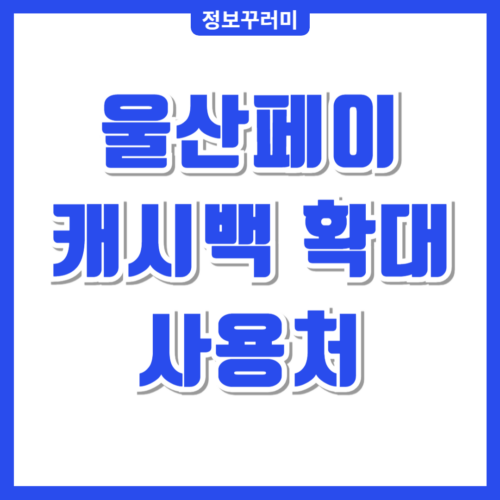 울산페이 캐시백