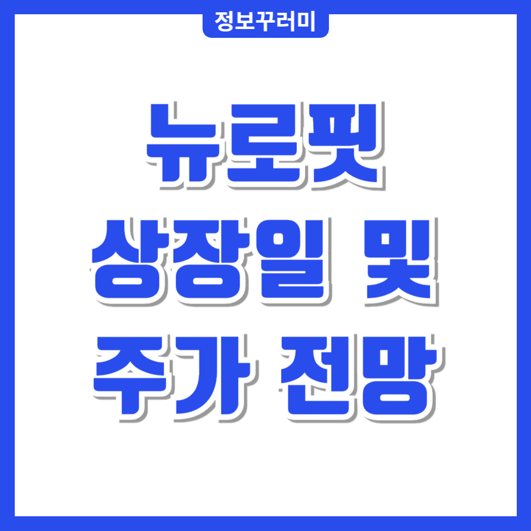 뉴로핏 공모주