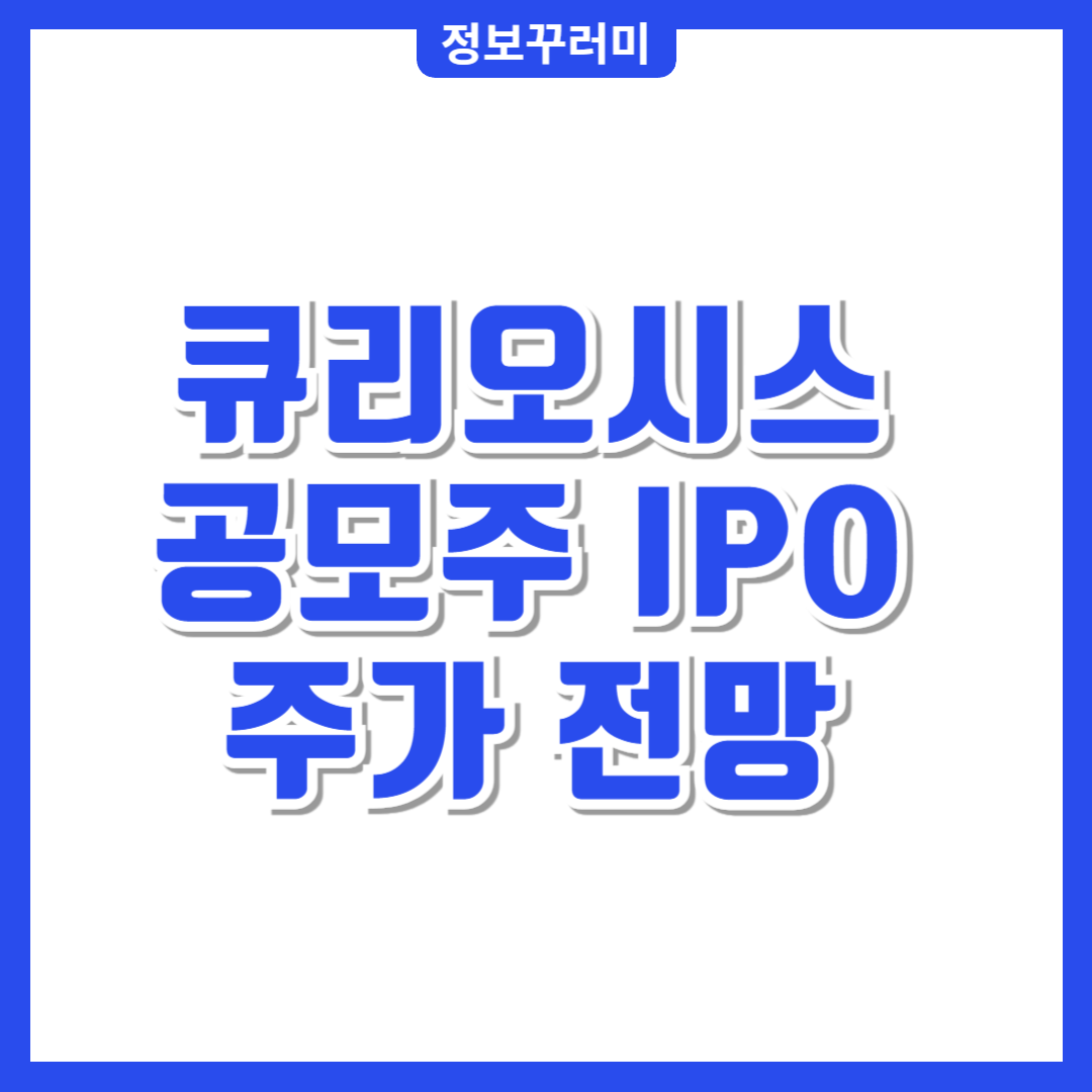 큐리오시스 공모주