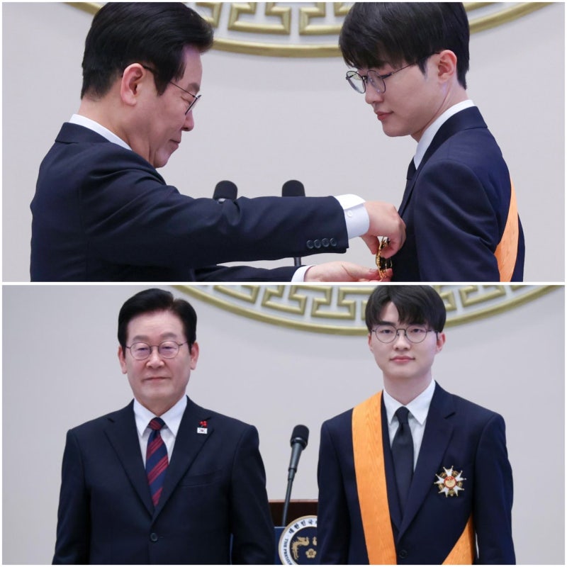 페이커 청룡장 수상 e스포츠 발전 공로 김연아 손흥민과 동급