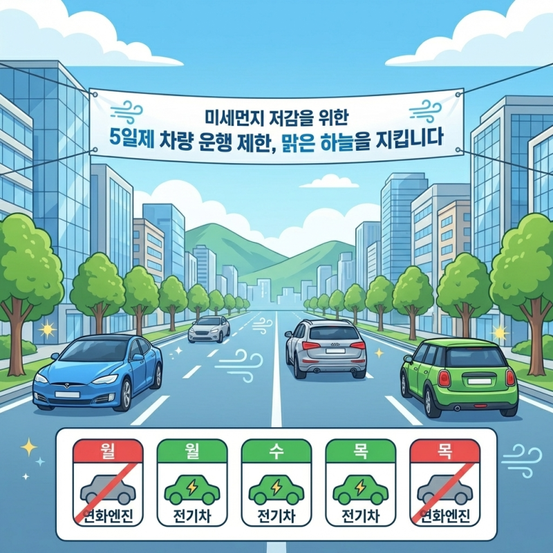 차량5부제 뜻 시행일 내 차 언제 타야할까?